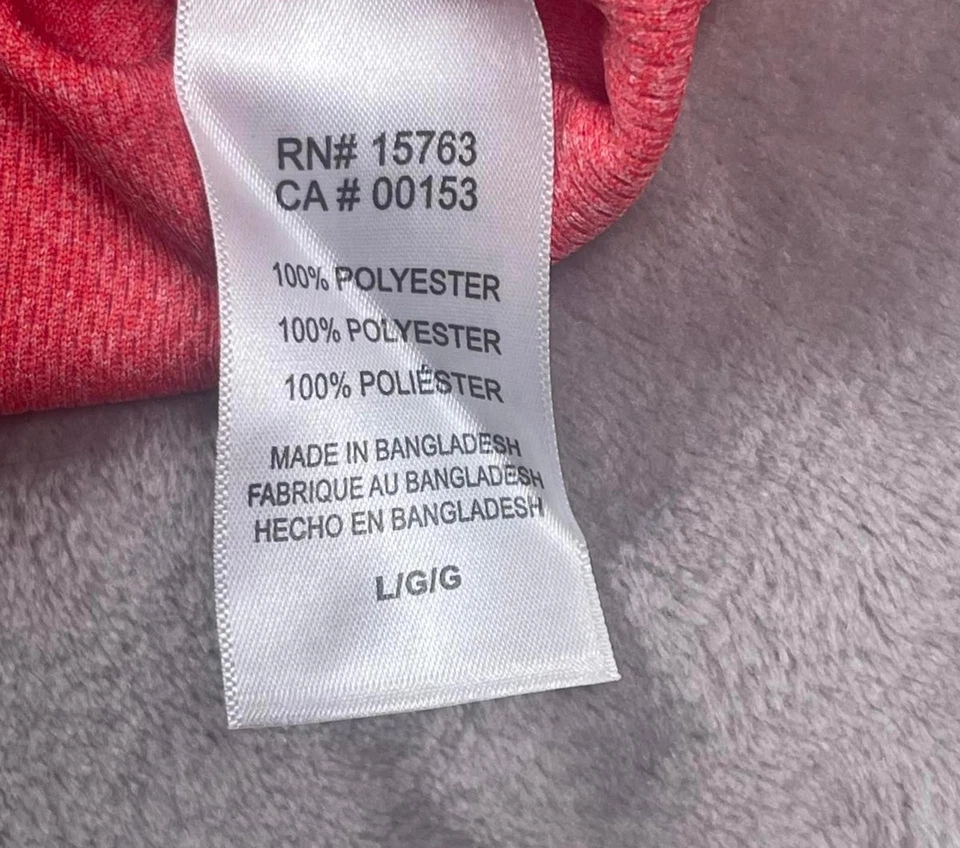 Champion Georgia Bulldogs Women's Red Athletic Pullover Quarter-Zip Top Large - Image 4 of 4