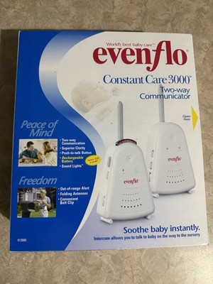 Evenflo Constant Care 3000 Secure Sound Baby Monitor Two-way Communicator Used