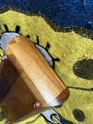 Portagioie moderno vintage Londra pelle teak massello metà secolo vanità 11,5"x7,5" - Foto 6 di 8