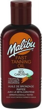 Malibu Fast Tanning Oil 200ml Beta Carotene Coconut Vitamin E Bronzing Body Tan