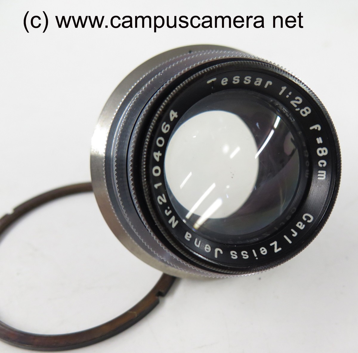 CARL ZEISS Jena TESSAR 80mm f/2.8 (8cm) Medium Format Vintage Lens
