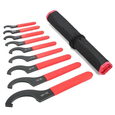 9 PCS Universal Adjustable Coilover Spanner Wrench Set Carbon Steel Shock