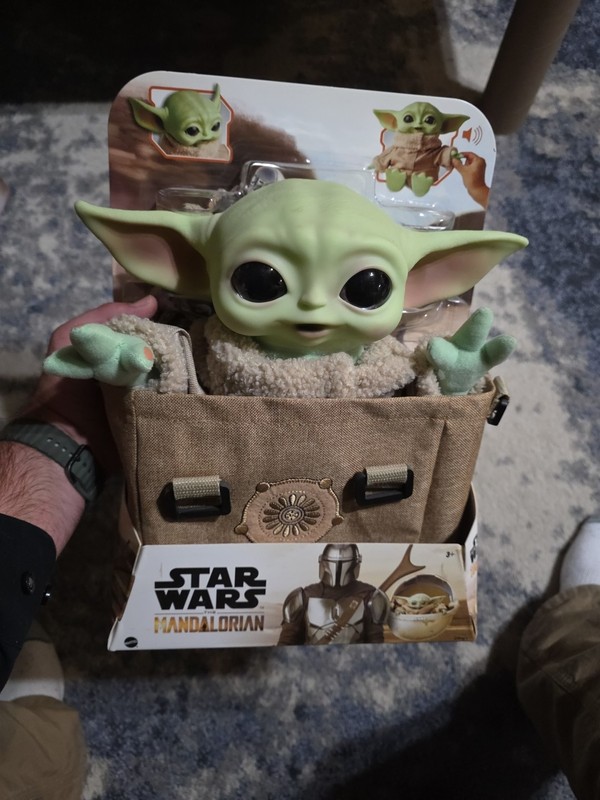 The Mandalorian, The Child Talking Plush w/ Canvas Tote Satchel Brand New w/tags