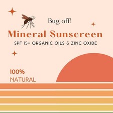 Organic Handcrafted Citronella and Patchouli Sunscreen - Regular Size