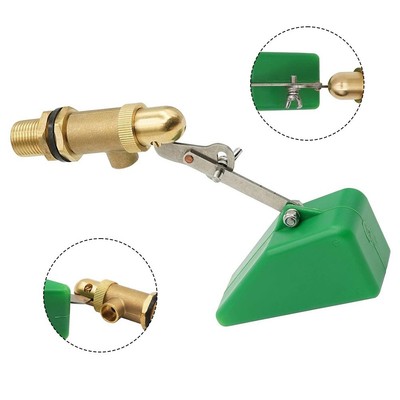 1PCS Brass Valve Float Valve with Adjustable Arm Automatic Water Refill for Tank