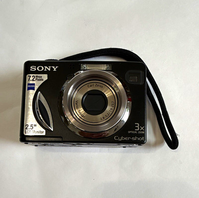 Sony Cyber-shot DSC-W17 Compact 7.2MP 3x Optical Zoom 2.5'' Black