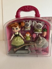 Disney Store Animator's Collection The Frozen Anna Mini Doll Play Set NIB 