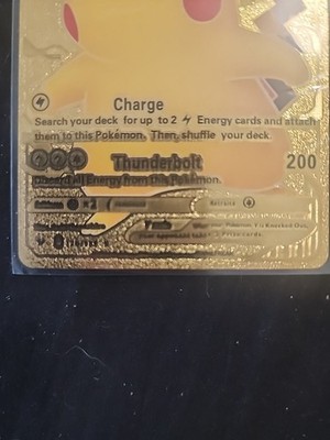 2020 Pokémon Pikachu V HP 190 Charge - Thunderbolt 200 170/185