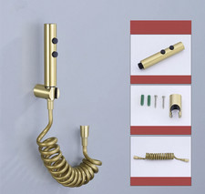 Brushed Gold Dual Ways Handheld Bidet Toilet Sprayer Douche W/2m PU Hose Kit