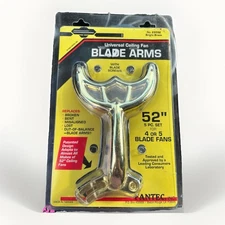 Vintage NOS Fantec Ceiling Fan Blade Arms 52” Set Brass 5 Pc Universal