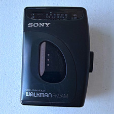 Sony Walkman WM-FX21 AM/FM Radio Cassette Player Black