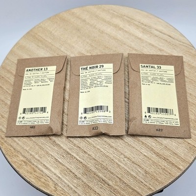 Le Labo Sample Set Lot 3 Santal 33 Another 13 The Noir 29 Sealed Vials NEW