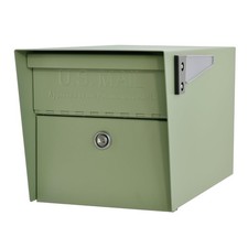 Mailbox Curbside Locking Security Mail Manager Sage Green Model 7585 Boss