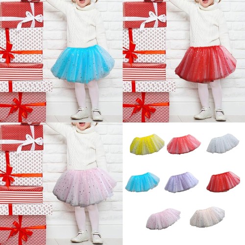 Elegant 3 Layer Tulle Dance Skirt for Girls 3-12 Years Ballet Dance Dress - Zdjęcie 2 z 31