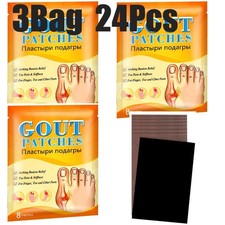 Parche para gota 24 piezas dedo del pie juanete alivio del dolor yeso pie hueso pulgar corrector