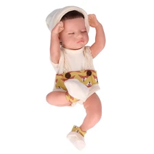 12 Inch Silicone Doll Lifelike Eye Closed Emulational Newborn Baby Dolls