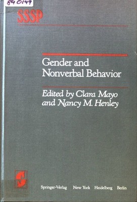 Gender and Nonverbal Behavior; Springer Series in Social Psychology; Mayo, Clara