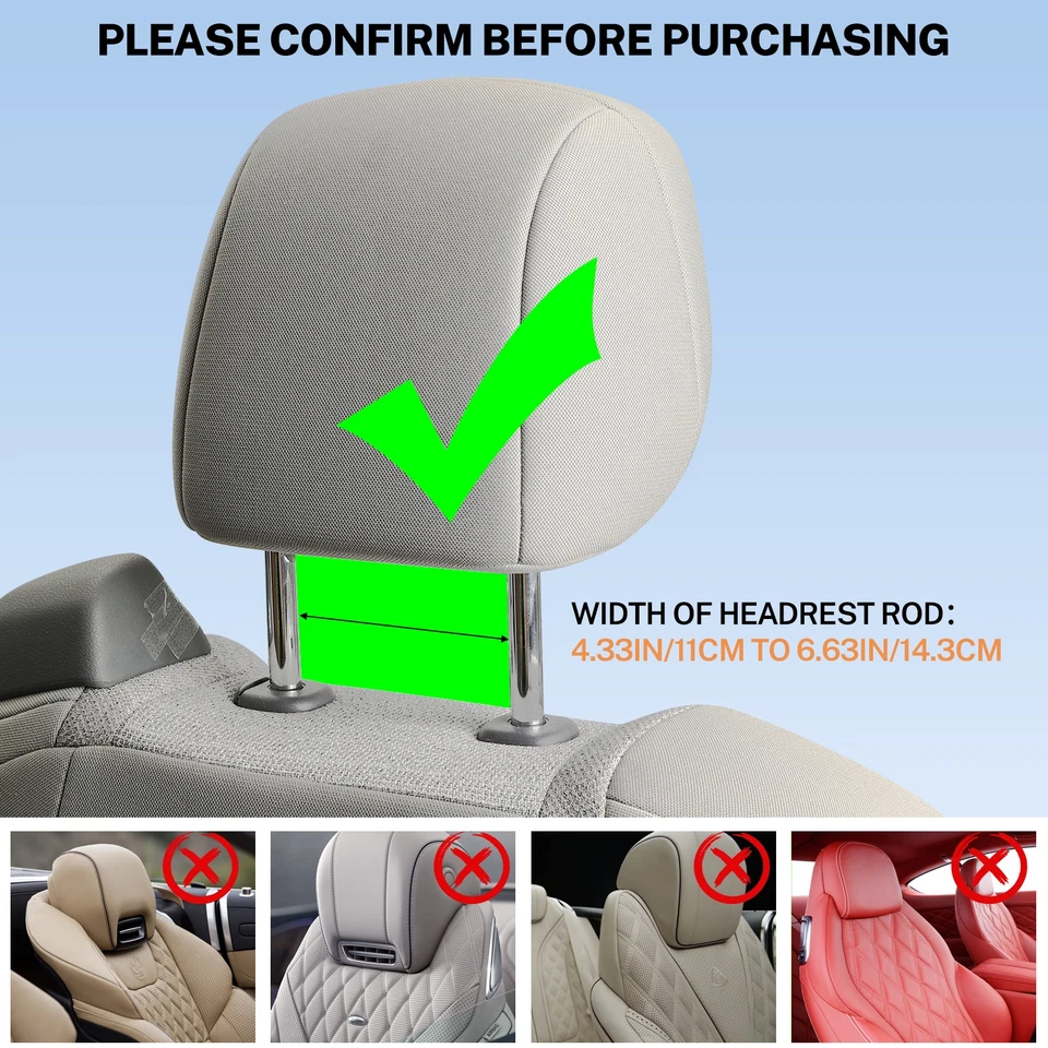 Auto Kopfstütze Tablet Halterung Rücksitz KFZ Halter Handyhalterung für 3-9,7" - Bild 3 von 4