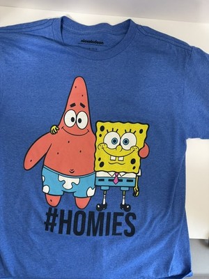 Vintage SpongeBob SquarePants Graphic T-Shirt Plankton Nickelodeon 2002 Large