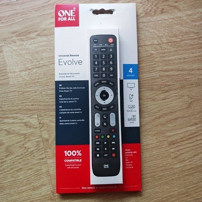 Universal Fernbedienung ONE FOR ALL Evolve 4 TV, Sat, DVD, Audio NEU