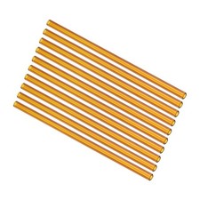 10Pcs 8 Inch Glass Tubes for Industry Borosilicate Glass Blowing Tubes Amber