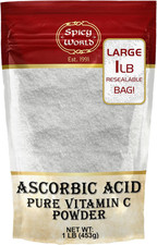 Ascorbic Acid 1 LB Bulk Bag - Pure Vitamin C Powder - 100 Pure, Food Grade