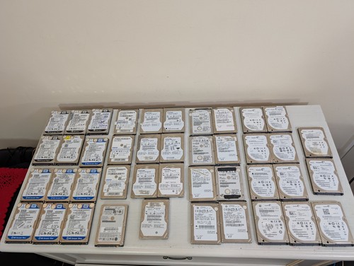 Restposten 42x 320GB 2,5" SATA Laptops HDDs WD/Samsung/Seagate/Toshiba/Hitachi