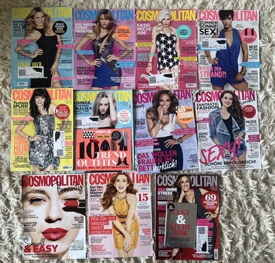 11 x Cosmopolitan Zeitschriften Paket (Bundle Jahrgang 2015)