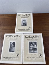 Lot Of Three Kodakery 1924 Magazine For Amateur Photographers