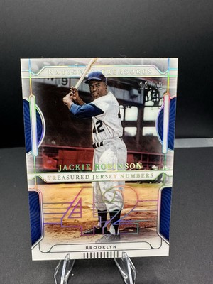 2022 NATIONAL TREASURES JACKIE ROBINSON TREASURES JERSEY NUMBERS 13/42