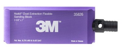 3M Hookit 35826 Replacement Flexible Dust Extraction Sanding Block 178mm x 67mm