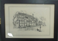FRAMED PRINT Of A Thatched Cottage By Glenda Rae