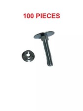 Truck Door Elevator Bolts 1/4  x 1 1/2  Roll Up Doors Trailer Box 100pcs w/ Nuts
