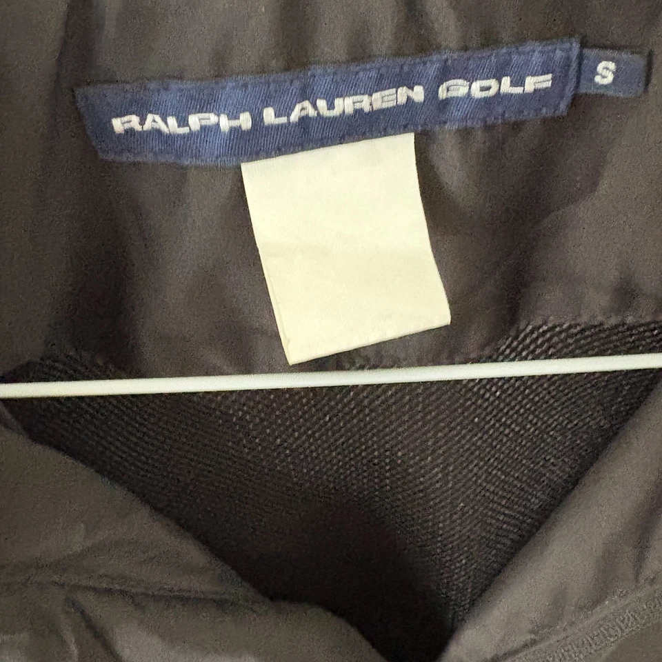 Ralph Lauren Golf Windbreaker Jacket Womens Size Small Black Full Zip Mesh Lined - Image 3 of 3