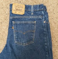 Vintage 90s Levis 550 Blue Jeans Mens 40x30 38x27 Fit  Orange Tab MADE IN USA