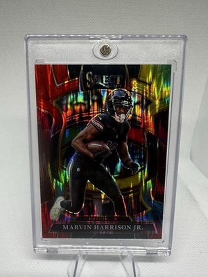 Marvin Harrison Jr. #22 2025 Panini Select Tie Dye Prizm Shock  /25 Jersey Match