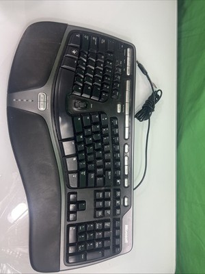 Microsoft Natural Ergonomic 4000 V1.0 Wired Keyboard Tested Working