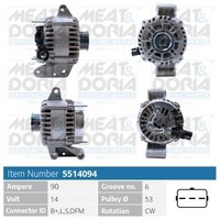 Meat & Doria Lichtmaschine Generator FüR Ford Mondeo III Turnier BWY 2.0 16V