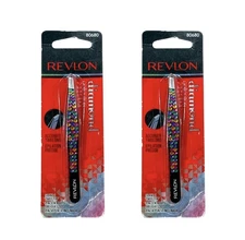 2X Revlon Diamond Collection Slant Tweezer *Damaged Packaging-See Pictures*