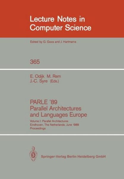 Parle '89 - Parallel Architectures And Languages Europe Eddy Odijk-image
