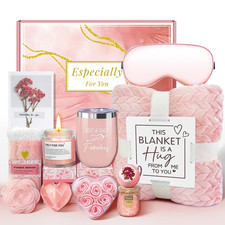 Spa Gift Basket for Women - Cozy Blanket, Tumbler, Perfect for Any Occasion