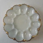 Vintage Anchor Hocking Milk White Egg Plate
