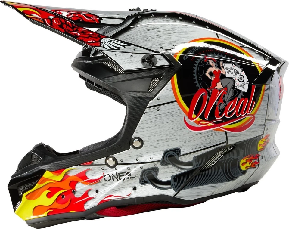 Casco de motocross Oneal 5SRS Polyacrylite HR, multicolor, S - Imagen 1 de 1