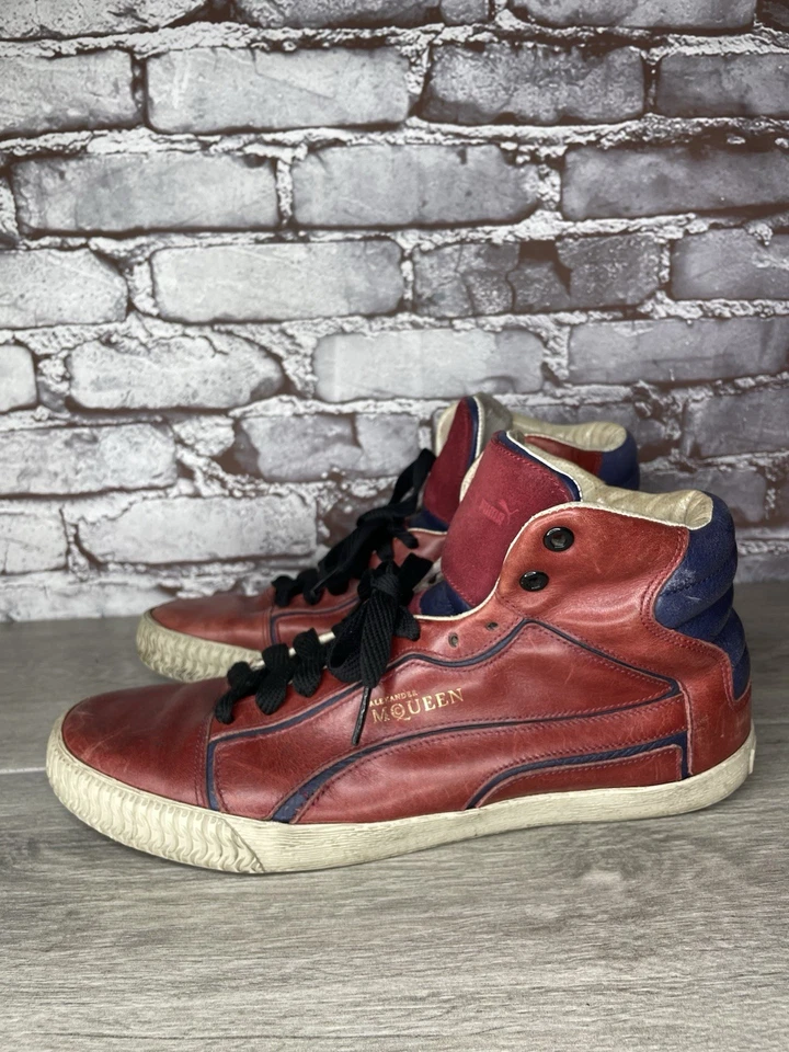 Puma The Alexander Mcqueen Street Climb Red Blue Sneakers Shoes Men Sz 43EU/10US - Image 3 of 4