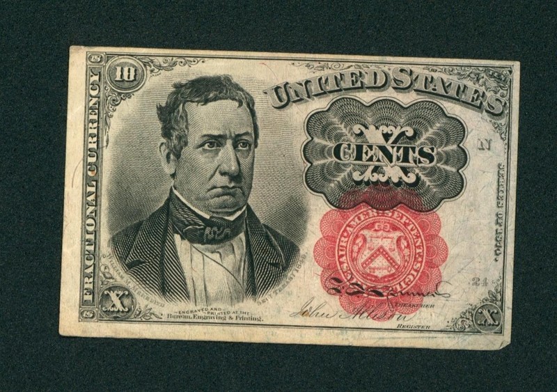 10¢ ((XF)) Fourth Issue Fractional Note ** PAPER CURRENCY AUCTION