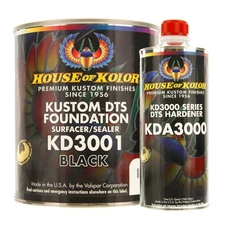 House of Kolor KD3001-G01 Kustom DTS Foundation Black Surfacer Sealer Gallon Kit