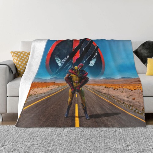 Deadpool Film weich warm gemütlich Flanell Überwurf Decken für Schlafstuhl Sofa Dekor - Bild 7 von 50