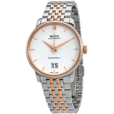 Mido Baroncelli Automatic White Dial Men's Watch M0274262201800