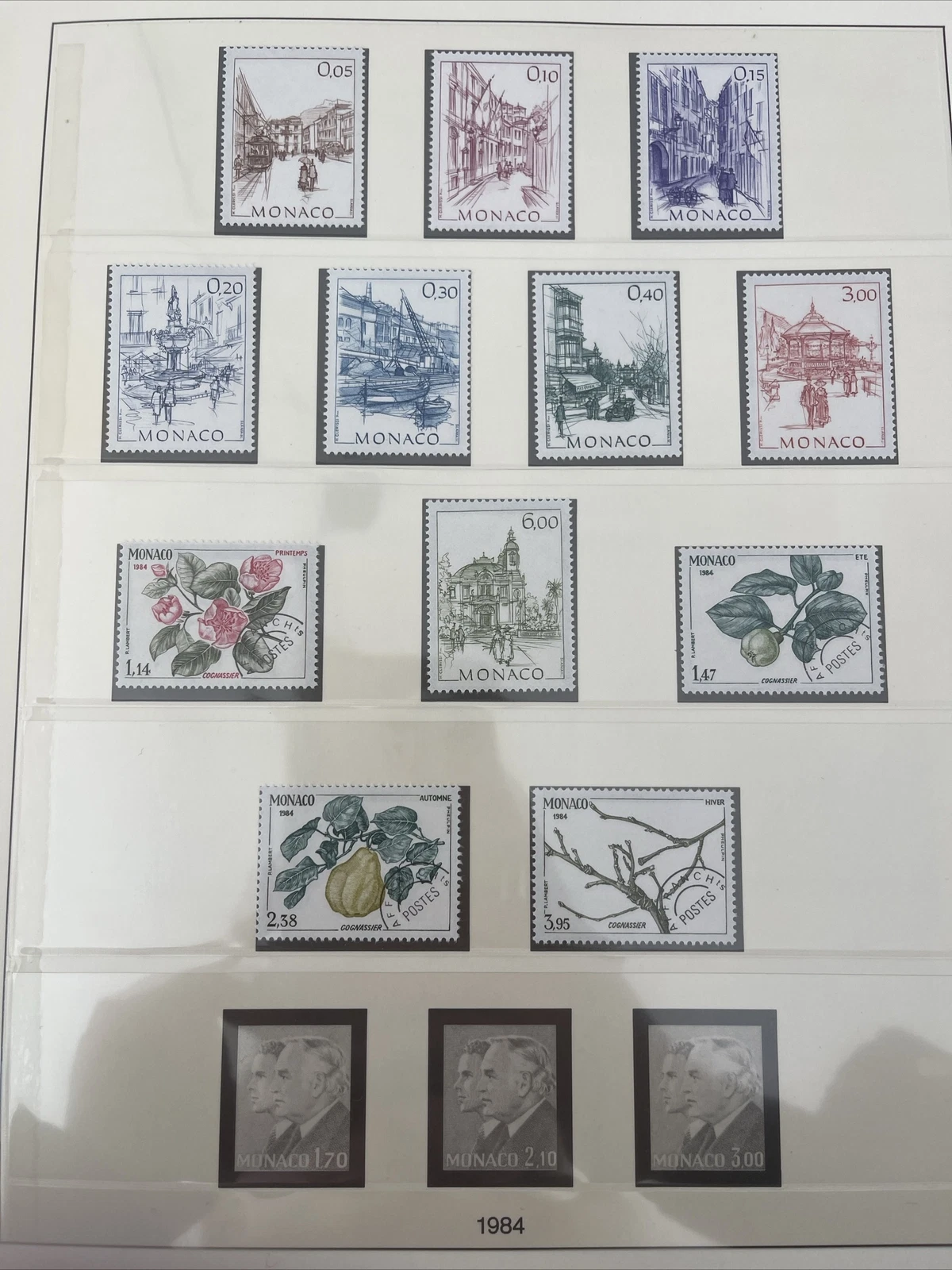 Timbres Monaco Neuf Lindner No.186 1984 Page 118