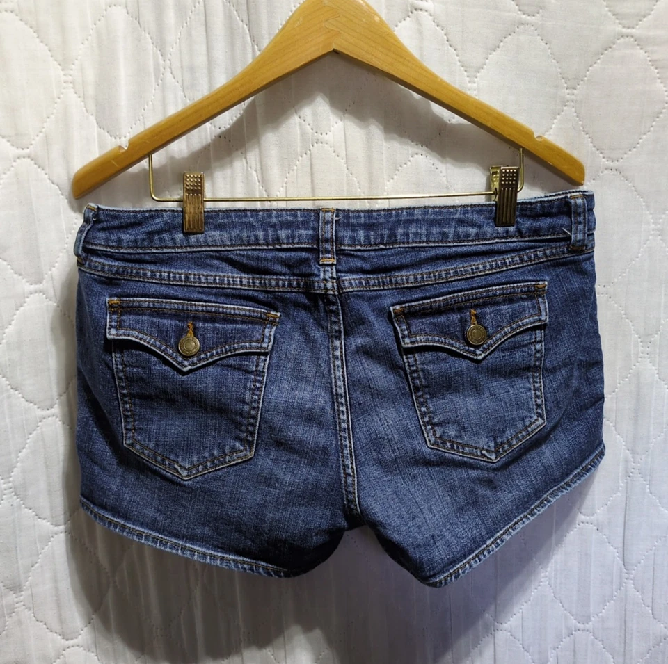 Pantalones Cortos London Jean Para Mujer Talla 10 Azul Denim Bolsillos Calidad Premium 3" Entrepierna Foto 3 de 4